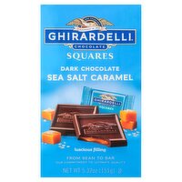 Ghirardelli Chocolate Squares Sea Salt Caramel Dark Chocolate, 5.32 oz, 5.32 Ounce