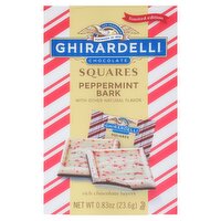 GHIRARDELLI Peppermint Bark Chocolate Squares - .83 oz.