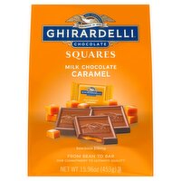 GHIRARDELLI Milk Chocolate Squares with Caramel Filling, 15.96 OZ Bag