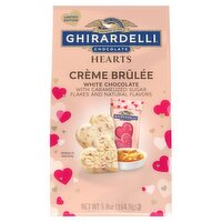 Ghirardelli Chocolate Crème Brûlée White Chocolate Hearts Limited Edition, 5.8 oz