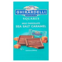 GHIRARDELLI Milk Chocolate Sea Salt Caramel Chocolate Squares, 5.3 OZ Bag, 5.3 Ounce