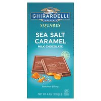 Ghirardelli Sea Salt Caramel Milk Chocolate Squares, 4.8 oz, 4.8 Ounce