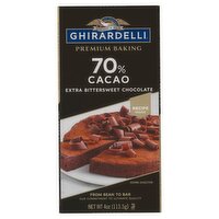 Ghirardelli Premium Baking Bar 70% Cacao Extra Bittersweet Chocolate - 4oz.