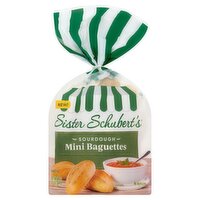 Sister Schubert's Sourdough Mini Baguettes Rolls, 8 count, 16 oz