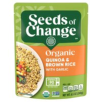 Seeds of Change Organic Quinoa & Brown Rice with Garlic, 8.5 oz