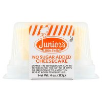 Juniors Little Fella No Sugar Added Cheesecake, 4 oz