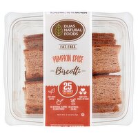 Dijas Natural Foods Fat Free Pumpkin Spice Biscotti, 5 oz