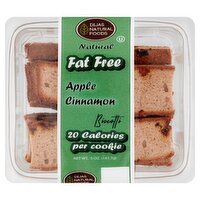 Dijas Natural Foods Fat Free Apple Cinnamon Biscotti, 5 oz