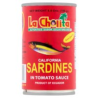 La Cholita California Sardines in Tomato Sauce, 5.5 oz