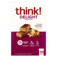 Think! Delight Chocolate Peanut Butter Cookie Dough Protein Bar, 1.2 oz