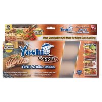 Yoshi Copper Grill & Bake Mats, 2 count