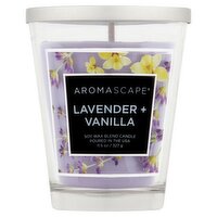 Aromascape Lavender + Vanilla Soy Wax Blend Candle, 11.5 oz