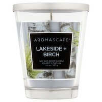 Aromascape Lakeside + Birch Soy Wax Blend Candle, 11.5 oz