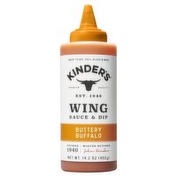 Kinder's Buttery Buffalo Wing Sauce & Dip, 14.2 oz, 14.2 Ounce