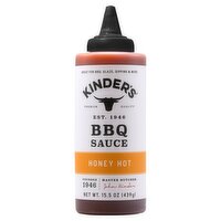 Kinder's Honey Hot BBQ Sauce, 15.5 oz, 15.5 Ounce