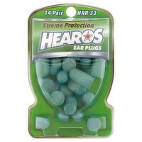 Hearos Xtreme Protection NRR 33 Ear Plugs, 14 pair