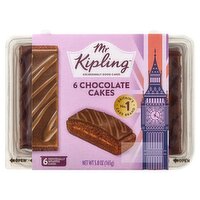 Mr Kipling Chocolate Cakes, 6 count, 5.8 oz