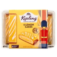 Mr Kipling Lemon Cakes, 6 count, 5.8 oz