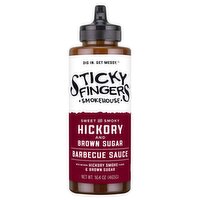 Sticky Fingers Smokehouse Hickory and Brown Sugar Barbecue Sauce, 16.4 oz