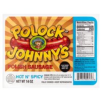 Polock Johnny's Hot N' Spicy Polish Sausage, 14 oz