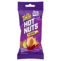 Takis Fuego Hot Nuts Hot Chili Pepper & Lime Double Crunch Peanuts, 3.2 oz