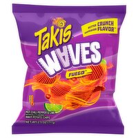 Takis Waves Fuego Hot Chili Pepper & Lime Potato Wavy Chips, 2.5 oz