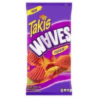 Takis Fuego Waves Hot Chili Pepper & Lime Wavy Potato Chips, 8.0 oz