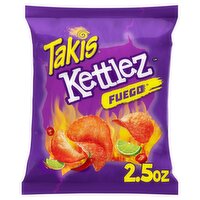 Takis Kettlez Fuego Hot Chili Pepper & Lime Potato Chips, 2.5 oz