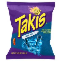 Takis Blue Heat Hot Chili Pepper Tortilla Chips, 3.25 oz, 3.25 Ounce