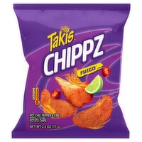 Takis Chippz Fuego Hot Chili Pepper & Lime Potato Chips, 2.5 oz