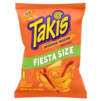 Takis Intense Nacho Cheese Tortilla Chips Fiesta Size, 1 lb 1 oz