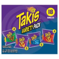 Takis Mix Tortilla Chips Variety Pack, 1 oz, 18 count, 18 Ounce