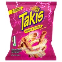 Takis Churro Charge Sugar and Cinnamon Tortilla Chips Limited Edition, 3 oz
