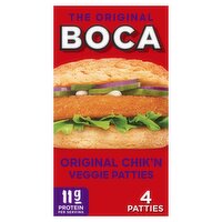 Boca The Original Chik'n Veggie Patties, 10 oz, 4 count