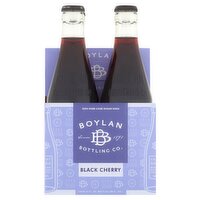 Boylan Bottling Co. Black Cherry Soda, 12 fl oz, 4 count