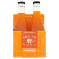 Boylan Bottling Co. Orange Soda, 12 fl oz, 4 count