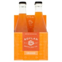 Boylan Bottling Co. Orange Soda, 12 fl oz, 4 count