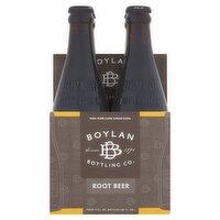Boylan Bottling Co. Root Beer Soda, 12 fl oz, 4 count