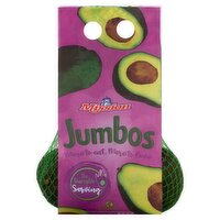 Mission Jumbo Avocados, 4 ct bag