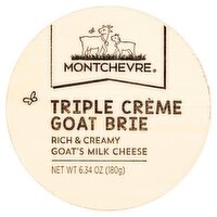 Montchevre Triple Crème Goat Brie Rich & Creamy Goat's Milk Cheese, 6.34 oz