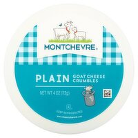 Montchevre Plain Goat Cheese Crumbles, 4 oz