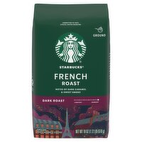 Starbucks Dark French Roast Ground Coffee, 18 oz