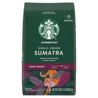 Starbucks Sumatra Single-Origin Dark Roast Ground Coffee, 18 oz