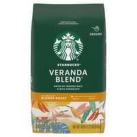 Starbucks Veranda Blend Blonde Roast Ground Coffee, 18 oz