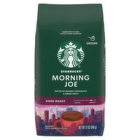 Starbucks Morning Joe Dark Roast Ground Coffee, 12 oz, 12 Ounce