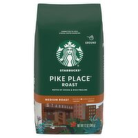 Starbucks Pike Place Medium Roast Ground Coffee, 12 oz, 12 Ounce