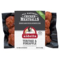 Chef Bruce Aidells Teriyaki & Pineapple Chicken Meatballs, 12 oz, 12 Ounce