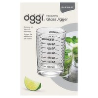 Oggi Barware Measuring Glass Jigger, 1 Each