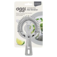 Oggi Barware Stainless Steel Bar Strainer