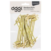 Oggi Barware Bamboo Picks, 25 count